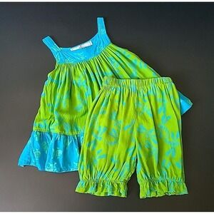 Rag Baby Dress Bloomer Set Toddler 2 Abstract Cottagecore Prairie Whimsical